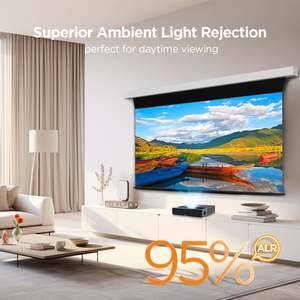 Écran de projection motorisé pour plafond, 120 pouces, 16:9, anti-lumière ambiante <span class=keywords><strong>automatique</strong></span>, CBSP CLR Pet Crystal UST Laser 4K - Product Image 4