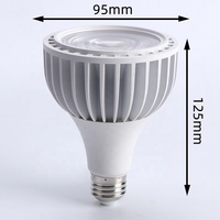 Aluminium Par30 Bohlam Led Par38 Par30 Lampu Led 20W 35W 40W COB Dimmable Par30 Bohlam Lampu Sorot Led