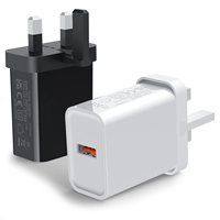 Adaptateur secteur USB-A GaN 15W PD 3.0 100-240V avec large compatibilité et protection de sécurité pour smartphones, tablettes et voyages