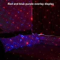 Proyector LED USB Universal de Estrellas Luz de Neón Ambiental para Techo Interior de Coche Iluminación Láser para Acentuar el Interior del Automóvil