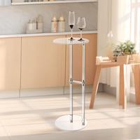 Table basse moderne de luxe pliable et personnalisable en acrylique transparent doré pour salon
