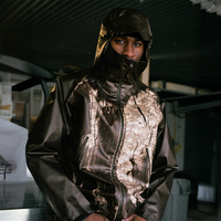 Veste thermoréactive avec logo personnalisé, veste à fermeture éclair, coupe-vent, imperméable, thermoréactive pour hommes