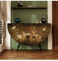 Nouvelle console d'entrée de style chinois peinte 2026, buffet vintage avec rangement, table multifonctionnelle pour salon