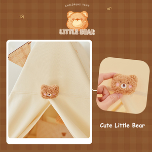 Tienda de campaña <span class=keywords><strong>tipi</strong></span> india beige de algodón para niños, estilo deportivo, para juegos en casa e interiores - Product Image 5