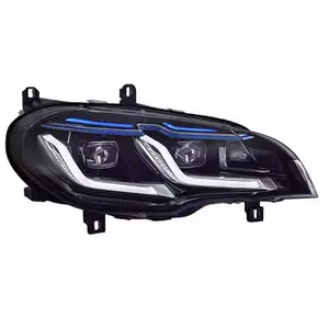 Auto Car Accessories X5 2008-2013 Headlights Assembly Modified LED Lens Head Lamp For BMW X5