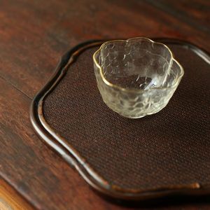 Posavasos de Bambú y Ratán para Tetera, Aislante del Calor, Bandeja para Preparar Té, Origen Anji, Color Morado - Product Image 4