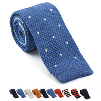 Cravate en soie italienne tricotée unie pour homme, accessoire de mode décontracté