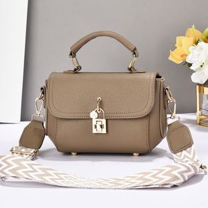 Chic Leather Handbags Girls Simple Plain Color Crossbody Shoulder Bag Waterproof PU Hand Bag - Product Image 3