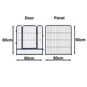 Moderner 6-teiliger No-Dig-Haustier zaun & Tier barriere Dekorativer Gartenzaun mit Tor für Kleintiere und den Außenbereich - Product Image 3