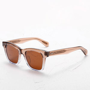 Gafas de Sol Redondas de Acetato Real Personalizables OEM, Montura Completa, Polarizadas UV400, Extragrandes para Conducir - Product Image 3