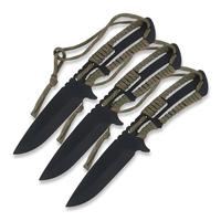 Couteau à lame fixe multifonctionnel en acier 3cr13, durable, pour la survie, le camping, la chasse, avec poignée en corde de nylon, qualité DIY, OEM disponible, pour l'extérieur