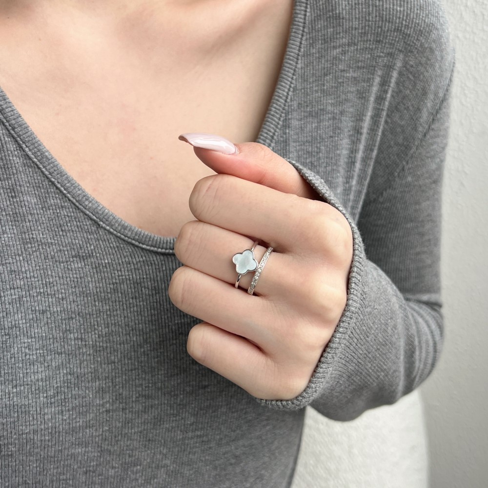 double clover adjustable ring