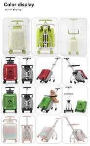 Valise à roulettes pour enfant, bagage à main enfant, valise enfant à cheval avec roues silencieuses pour les voyages - Product Image 4