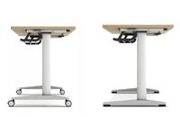 Table de bureau pliante avec roulettes, empilable, portable, pour la formation, l'étude, le travail, mobilier de bureau
