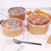 King Garden Boîte de pâtes à emporter personnalisée de 26oz avec laminage mat pour emballage alimentaire personnalisable