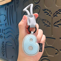 Snoep sleutelhanger Elegante leren hanger Strass hanger Fruithanger Elegante hanger Leren tasaccessoire Minimalistisch