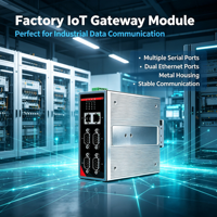 Passerelle Modbus sans fil sur rail DIN, RS232/485 vers Ethernet TCP/RTU, Convertisseur IIoT, 24V DC, pour l'usine intelligente Industrie 4.0
