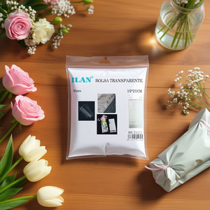Sacchetto Trasparente ILAN 15x21 Cm 30 Pezzi Per Confezionamento Fiori - Product Image 2
