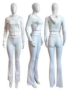 <span class=keywords><strong>Tuta</strong></span> Sportiva da Donna 2 Pezzi, Felpa con Cappuccio e <span class=keywords><strong>Pantaloni</strong></span> Jogger in Maglia Traspirante, Impermeabile e ad Asciugatura Rapida - Product Image 6