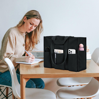 Sac en coton réutilisable avec logo personnalisé imprimé, écologique, grande capacité, pour les courses, les voyages, les sorties, la promotion quotidienne