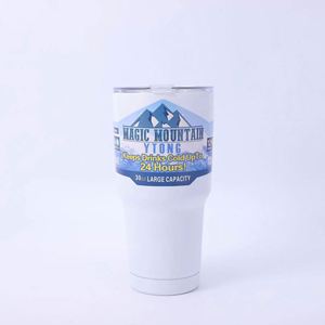 Cadeaux promotionnels 30oz. Gobelets sans pied en acier inoxydable de marque avec paille pour la bière - Product Image 6