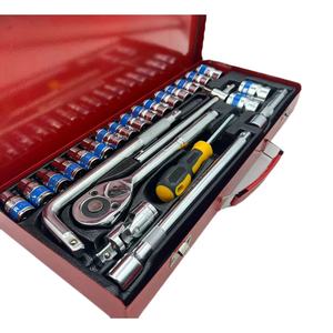 Set 24pcs Flex Handle 1/2 Inch Hex Screw Driver Combinação Ferramentas 24 1 Auto Repair Socket Set OEM Chrome Vanadium Aço 3-Year - Product Image 1