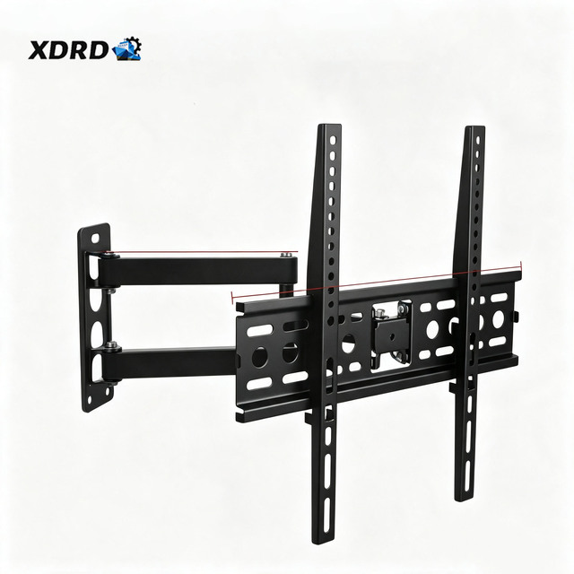 XDRD Full Motion Swivel Tilt TV Wall Mount Carbon Steel TV Bracket for 26 55 Inch Flat Screen TV VESA