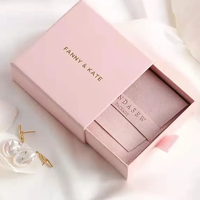 Boîte cadeau coulissante classique pour montres, boucles d'oreilles, bracelets, bijoux, cosmétiques – Faite à la main, recyclable, finition mate gaufrée