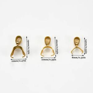 10 pièces de fermoirs à pince en acier inoxydable <span class=keywords><strong>pour</strong></span> breloques, perles et pendentifs, composants de connexion <span class=keywords><strong>pour</strong></span> la fabrication de colliers et de bijoux DIY - Product Image 2