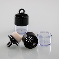 8.5g Mini cloche poudre libre boîte vide emballage tête de champignon poudre bouffée réglage poudre bouteille transparente délié réédition