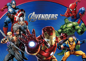 Fondo Fotográfico de Superhéroes de <span class=keywords><strong>Marvel</strong></span>, Telón de Fondo con Spider-Man, Iron Man, Hulk, Temática de los Vengadores, Personalizable - Product Image 3