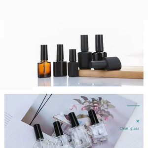 Cổ điển rõ ràng sơn móng tay chai dầu 5ml 10ml 15ml kính tròn trái tim vuông cho hình dạng táo với nắp màu - Product Image 4