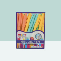 Stylo bille gel couleur macaron de haute qualité, lot de 50 pièces en boîte de présentation, 0,7 mm, rechargeable, écriture fluide, papeterie en gros