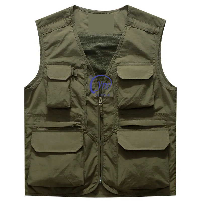 Men's Outdoor Utility Cargo Nylon Vest - Lightweight & Durable
