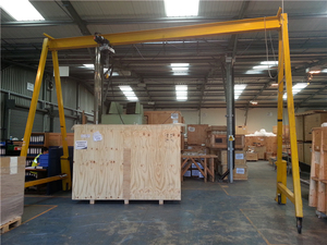 휴대용 1/2/3/4/5톤 조절식 이동식 호이스트 미니 실내 휴대용 4륜 갠트리 크레인 뉴질랜드 이동식 갠트리 크레인 - Product Image 6