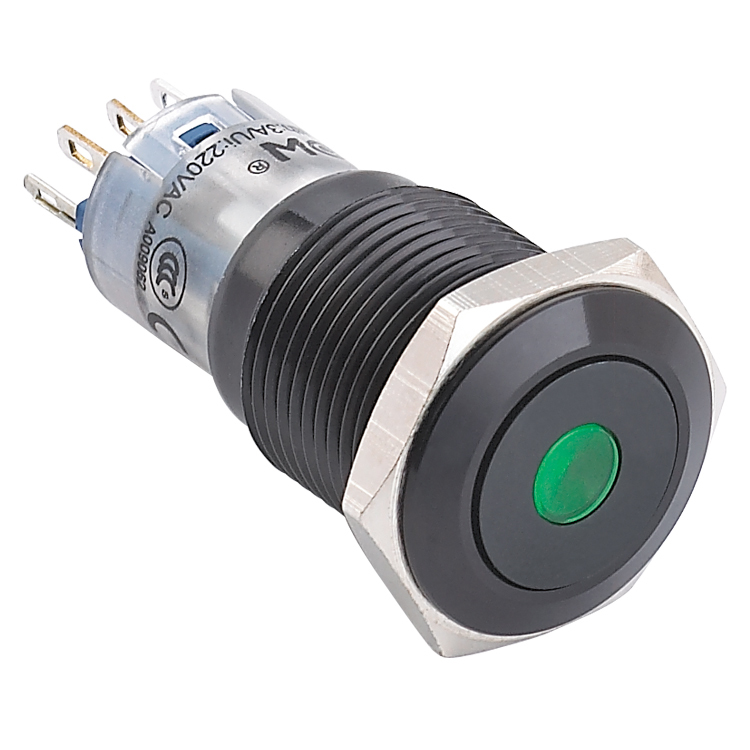 ONPOW 16mm spot illuminated SPDT stainless