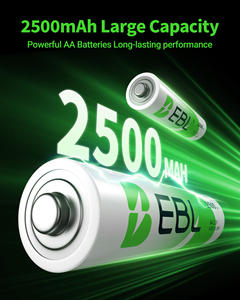EBL OEM - Paquete de 4 Baterías Recargables de Ni-MH de Alto Rendimiento y Larga Duración, 1.2V AA 2500mAh, con Caja de Baterías - Product Image 3