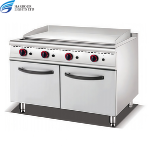 Commercial Autoportant Électrique/<span class=keywords><strong>Gaz</strong></span> En Acier Inoxydable Plein 1/3 1/<span class=keywords><strong>2</strong></span> <span class=keywords><strong>Plaque</strong></span> Plate Grill Grill Avec Armoire pour Restaurant - Product Image 1