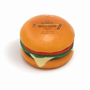 Pelota Antiestrés con Forma de Hamburguesa y Logotipo Personalizado, Juguete Promocional de Comida Rápida, Regalo Personalizado al por Mayor para Eventos Corporativos - Product Image 6