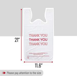 Ventas calientes Bolsas de camisetas ecológicas Biodegradables y elegantes para mercados de agricultores y uso doméstico - Product Image 4