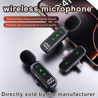 Microphone Lavalier sans fil Trois en Un Double Microphone Téléphone Mobile Ordinateur Diffusion en direct BT Mini Récepteur Microphone