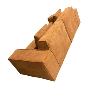 Sofá seccional convertible para uso en interiores para sala de estar estilo cama de esquina - Product Image 6