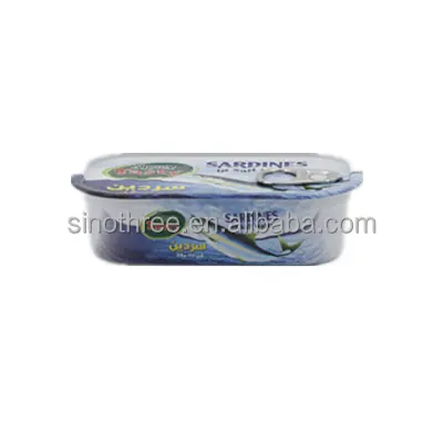 125ml hình nón 104*59.8*29mm Nhôm Epoxy lon thiếc 1/4 Câu Lạc Bộ lon với Alu #311 nắp cho cá mòi pilchard cá