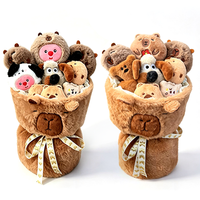 Couette en coton PP super douce, cadeaux créatifs pour la remise des diplômes, Thanksgiving, la Saint-Valentin, jouets en peluche Capybara