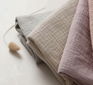 Tissu en gaze froissée double couche léger en <span class=keywords><strong>coton</strong></span> pour vêtements toutes saisons - Product Image 2