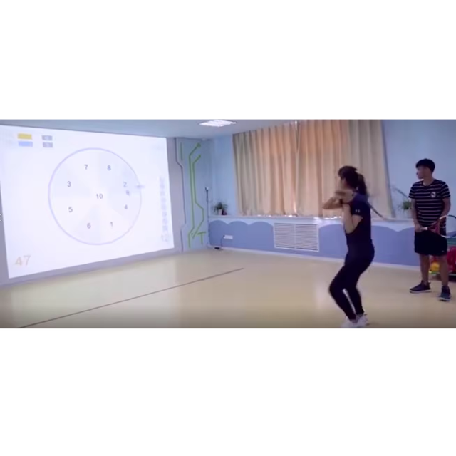 Interactive Wall Indoor Tennis Simulator Interactive Screen 800fps Laser Touch Module Baseball Simulation