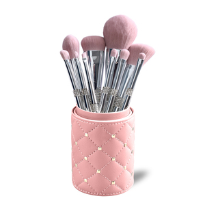Daily Queen Mor-phe 10Pcs Nano Hair Silver Rhinestone Handle <span class=keywords><strong>Highlighter</strong></span>  Makeup Brush Smoooth Application  Custom logo - Product Image 4