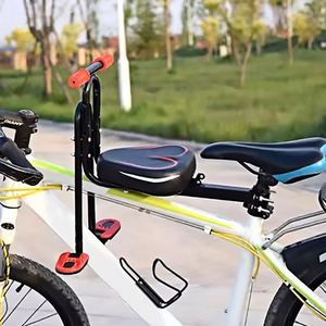 Asiento de seguridad sencillo para niños para bicicleta de montaña vehículo eléctrico asiento de bebé de montaje frontal - Product Image 3