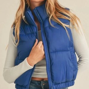 Nuovo gilet da donna personalizzato tinta unita senza maniche con cerniera in Nylon con collo alto finto gilet Casual da donna fornitore di gilet da donna - Product Image 1