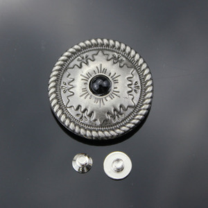 Boutons-pression en gros, alliage personnalisé, pierre turquoise, fleurs, conchos, artisanat du cuir, concho à vis pour ceinture, <span class=keywords><strong>portefeuille</strong></span>, selle - Product Image 5